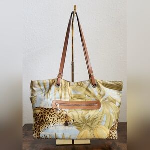 Salvatore Ferragamo Nylon Printed Tote